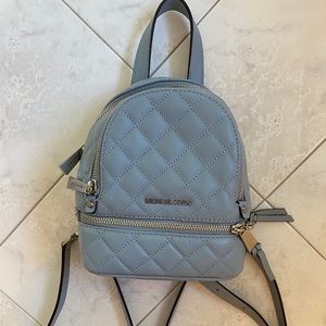 Michael Kors Mini Baby Blue Backpack